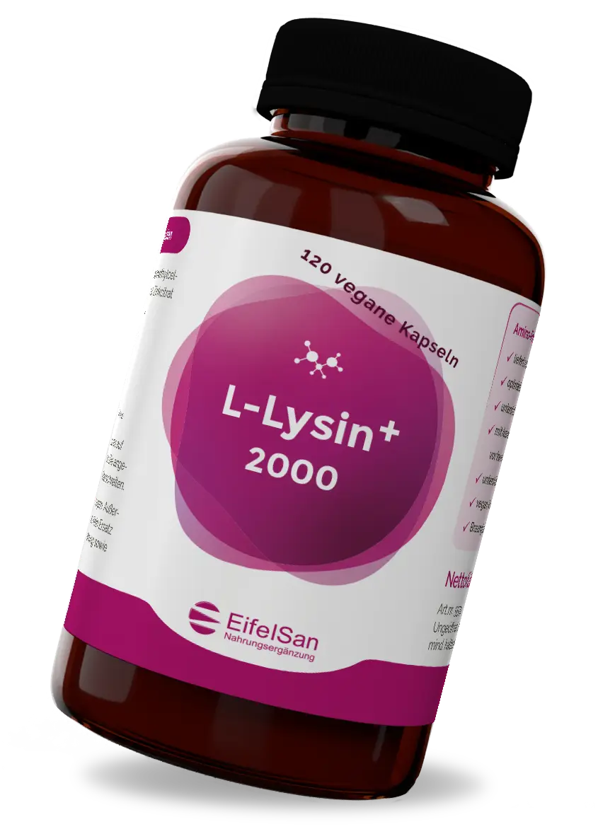ifelSan L-Lysin Kapseln mit Vitamin C aus Ascorbyl-Palmitat und Zinkcitrat