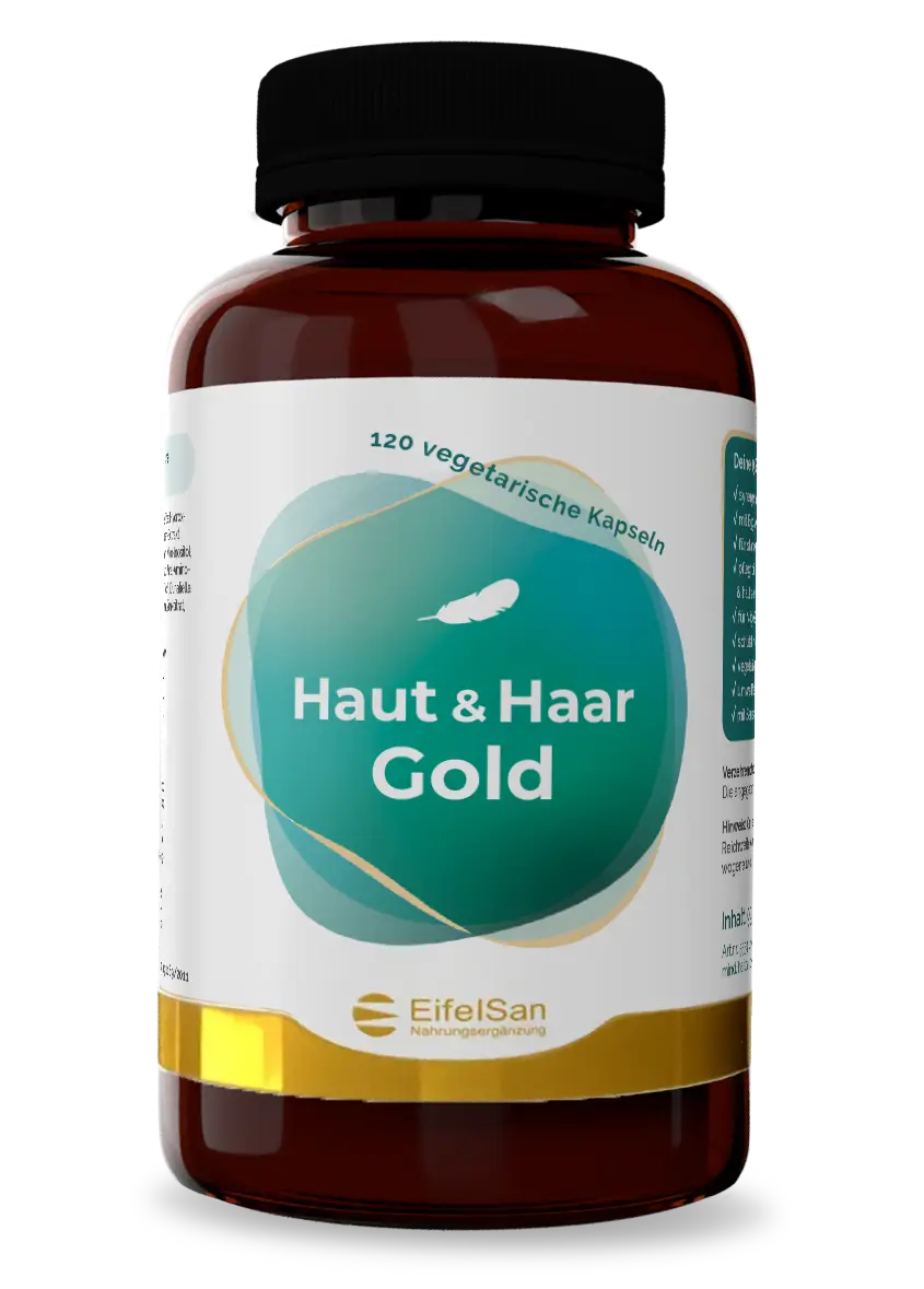Haut & Haar Gold Haut & Haar Gold von EifelSan – 120 Kapseln mit 15 Beauty-Vitalstoffen
