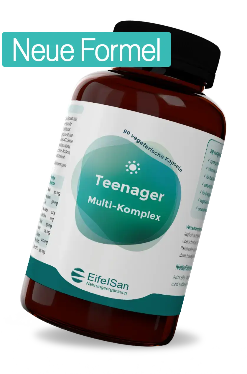 Teenager Multi Nahrungsergänzung EifelSan Teenager Multi-Komplex Nahrungsergänzung mit 90 Kapseln