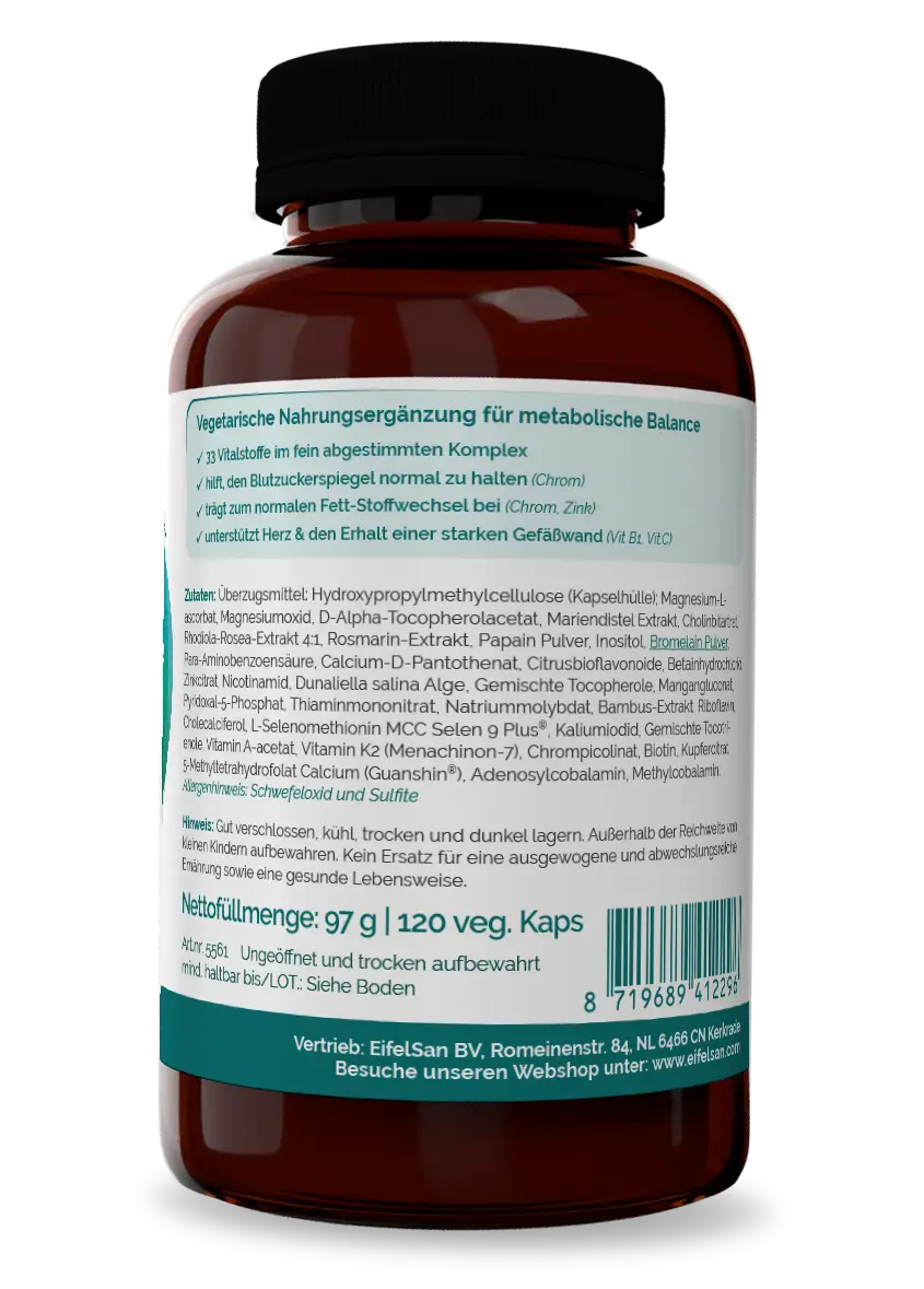 Multi Gluco Basis Activ - 120 Kapseln mit 33 Vitalstoffen