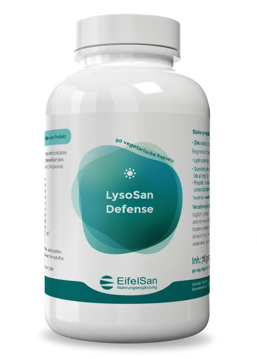 LysoSan Lysin Defense LysoSan Lysin Defense von EifelSan – 90 Kapseln mit L-Lysin, Zink, Propolis und Bioflavonoiden