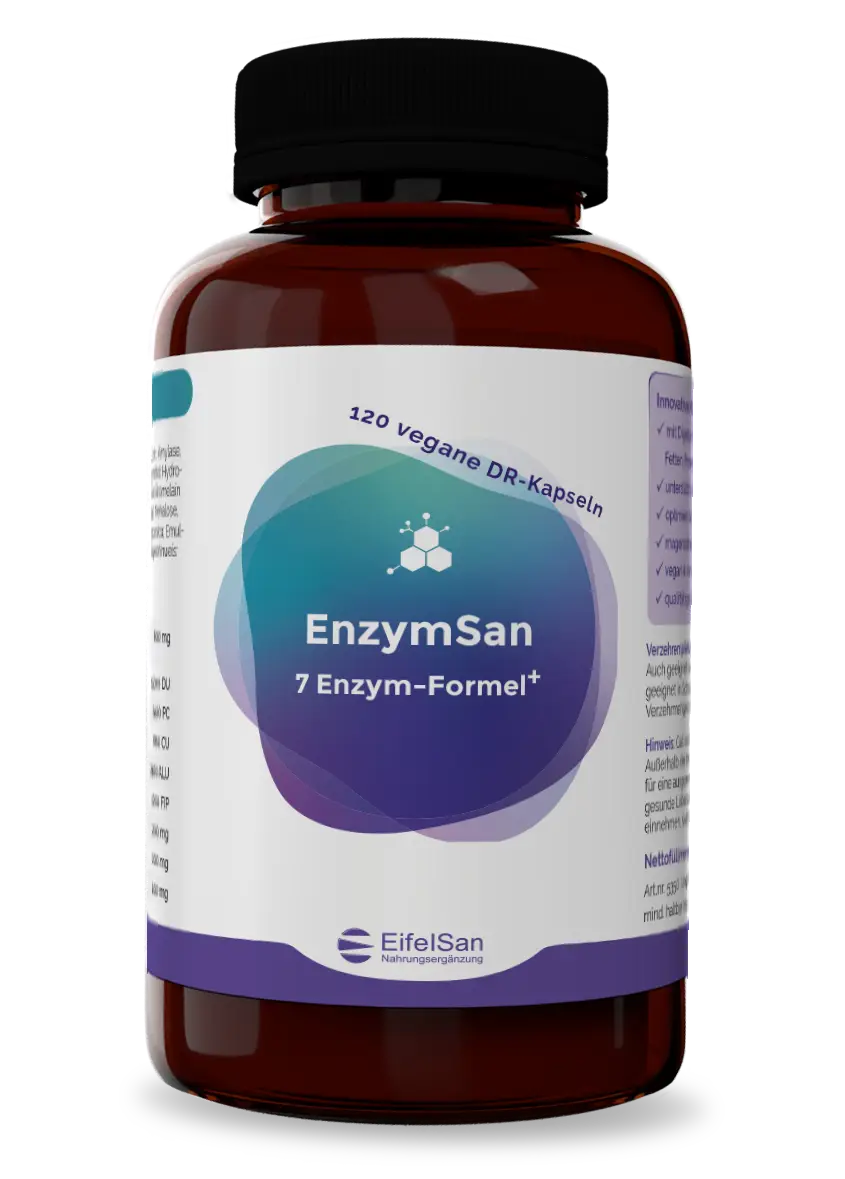EnzymSan Enzym-Komplex mit DigeZyme Bromelain Papain und Quercefit EnzymSan Enzym-Komplex mit DigeZyme Bromelain Papain und Quercefit