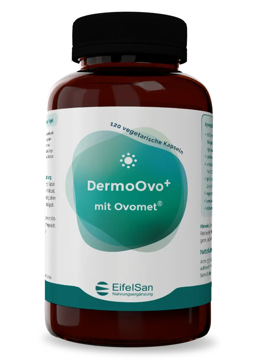DermoOvo+ DermoOvo+ von EifelSan – 120 vegetarische Kapseln für Bindegewebe, Haut, Haare und Nägel