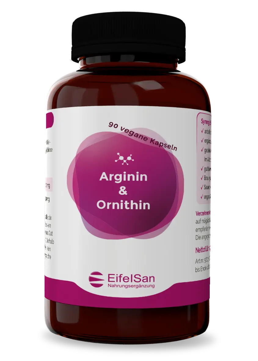 arArginin + Ornithin 500/250 mgginin-ornithin-aminos-kapseln-vegan-eifelsan arginin-ornithin-aminos-kapseln-vegan-eifelsan