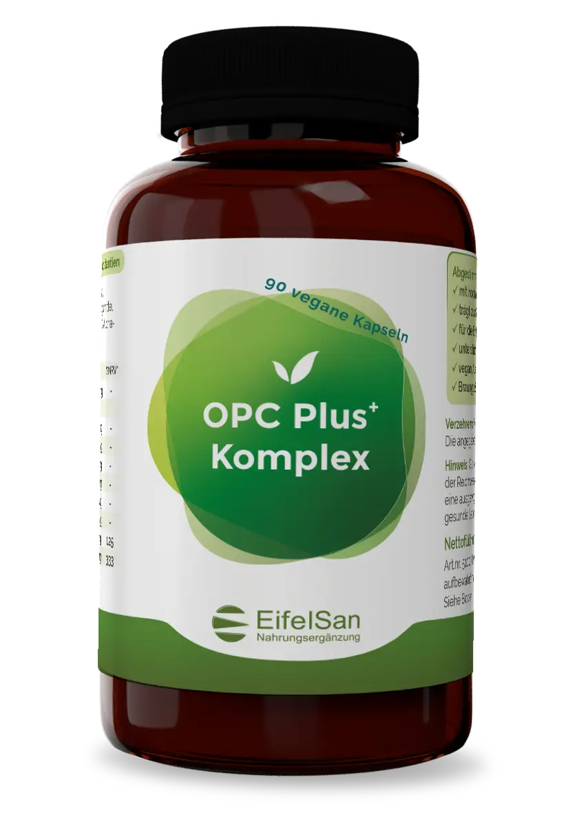 OPC Plus+ Komplex OPC Plus+ Komplex von EifelSan – 90 vegane Kapseln mit exGrape® Traubenkern-Extrakt