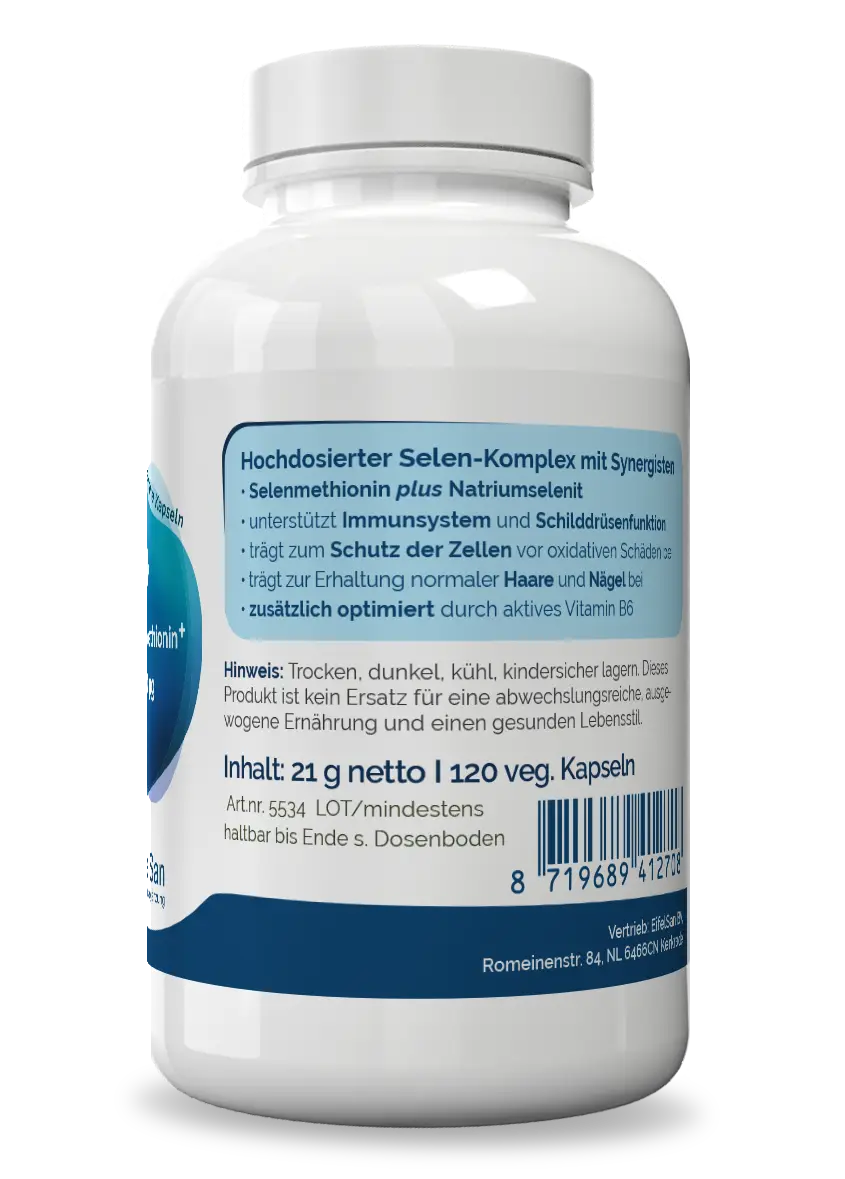 Selen Komplex Qualität Selen-L-Methionin Komplex von EifelSan – veganes Reinprodukt ohne Zusatzstoffe