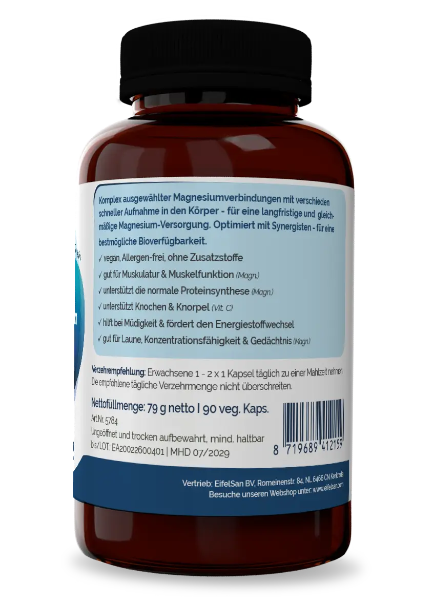 Magnesium Plus Aktiv - 90 vegane Kapseln Magnesium Plus Aktiv - 90 vegane Kapseln