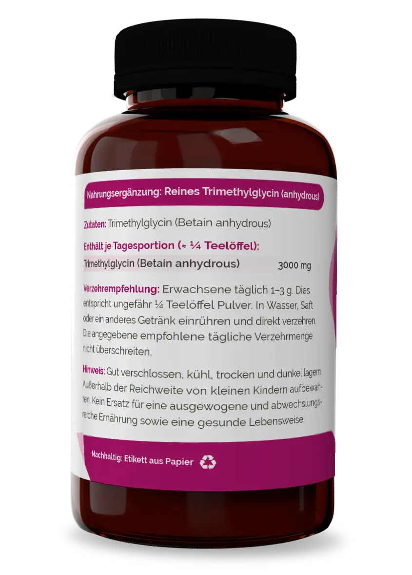 Trimethylglycin Inhaltsstoff Betain Pulver – Trimethylglycin zur Homocystein-Balance