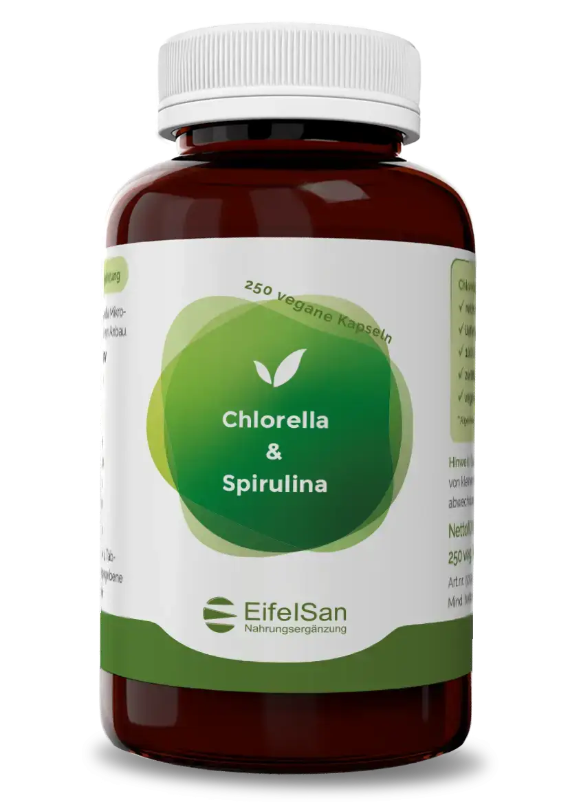 Chlorella + Spirulina - 250 Tabletten Mikroalgen Komplex Chlorella + Spirulina - 250 Tabletten Mikroalgen Komplex