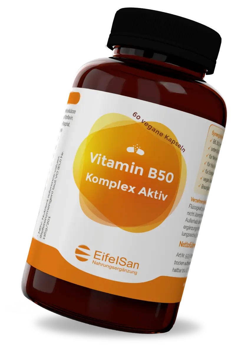 Vitamin B50 Komplex Kapseln EifelSan Vitamin B50 Komplex mit B-Vitaminen, VitaCholine, PABA und Inositol