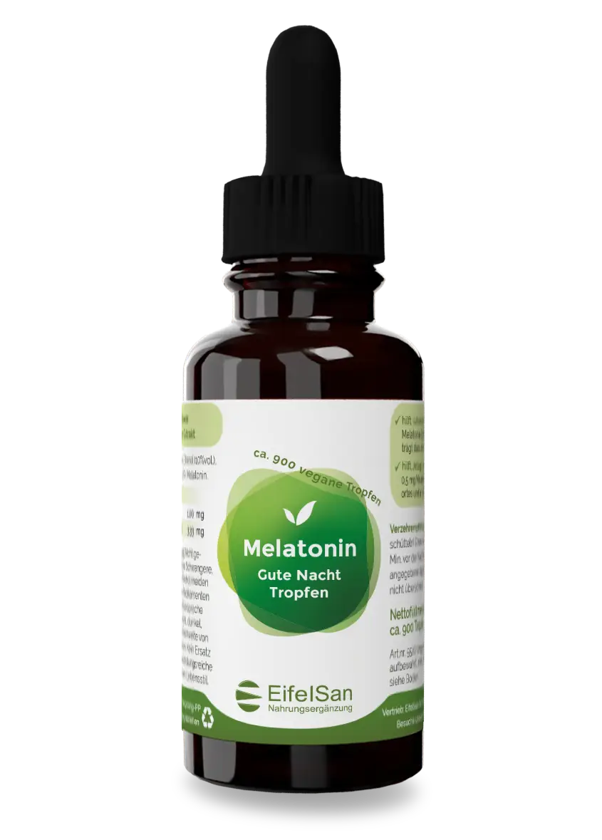 Melatonin Gute Nacht Tropfen – 1 mg pro Tropfen – 30 ml Melatonin Gute Nacht Tropfen – 1 mg pro Tropfen – 30 ml