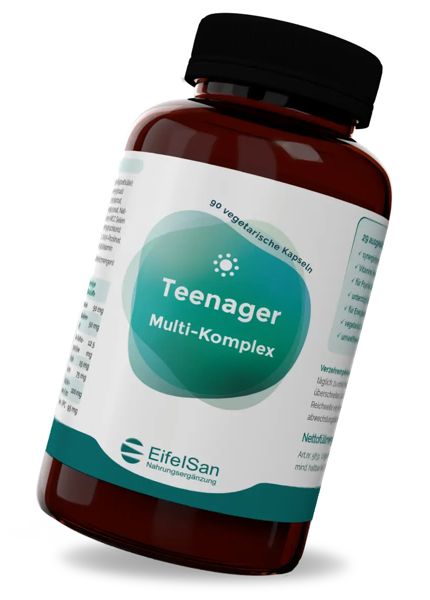 Teenager Multivitamin EifelSan Teenager Multivitamin mit Vitaminen, Mineralstoffen, Aminosäuren und Pflanzenstoffen