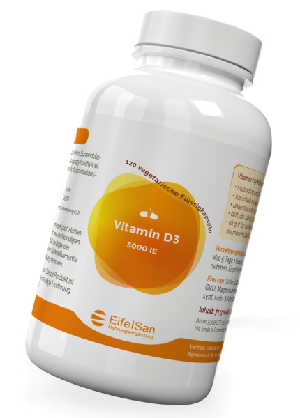 Vitamin D3 5000 iE - 120 Kapseln