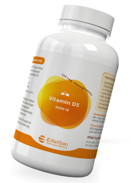Vitamin D3 3000 iE- 120 Kapseln