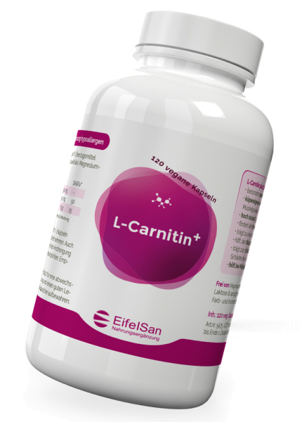 L-Carnitin Plus 500 mg - NEU: 120 Kapseln mit Chrom + Vitamin C